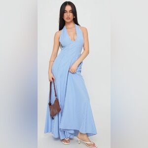 open lace back dress Chelsea Maxi Dress White